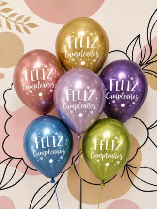 6 GLOBOS CON HELIO