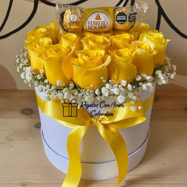 CAJA DE ROSAS AMANECER - Imagen 2