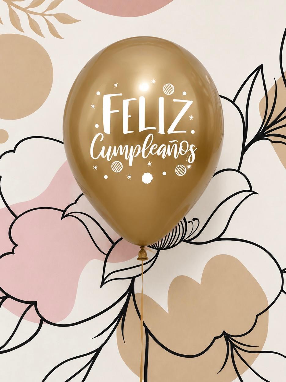 1 globo en latex con helio
