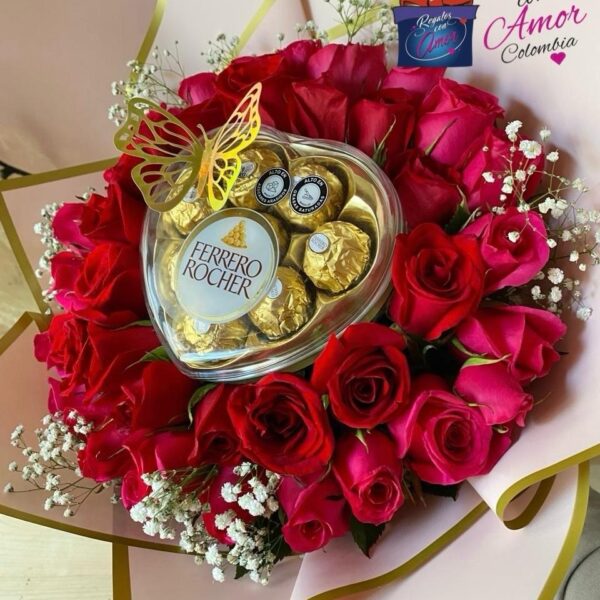 BOUQUET CORAZON FERRERO