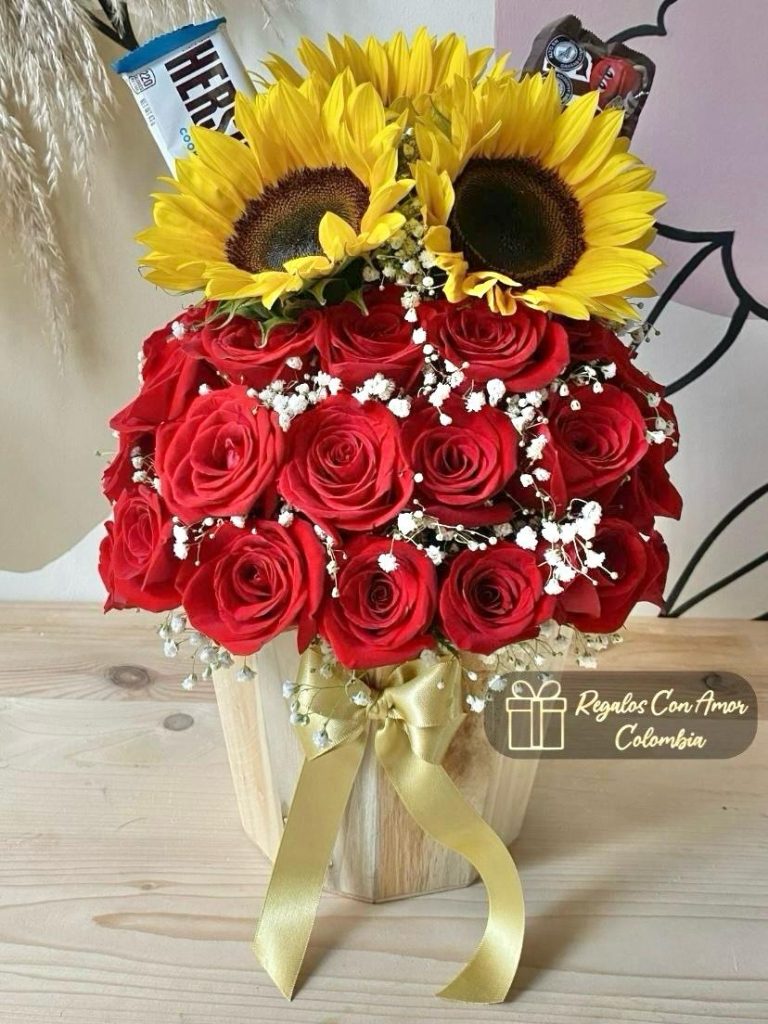 BALDE ROSAS Y GIRASOLES