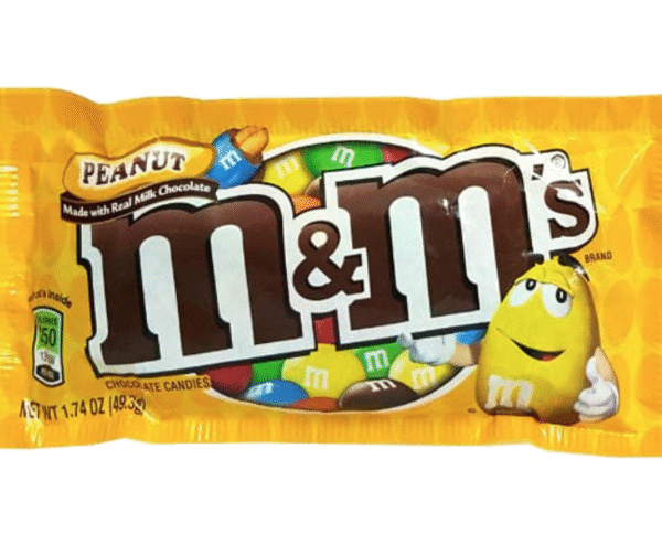 Chocolates m&ms amarillo