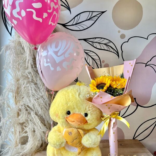 PELUCHE POLLITO Y GIRASOLES - Imagen 2